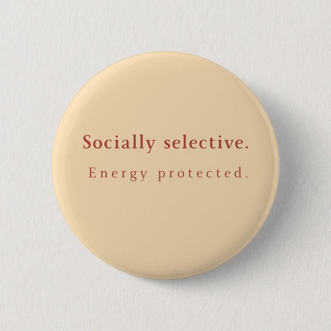 SS Button Pin – Minimalist Neutral Aesthetic Badge (Front)