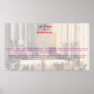 SS. Concilii Tridentini Canon XIII de Sacramentis Poster
