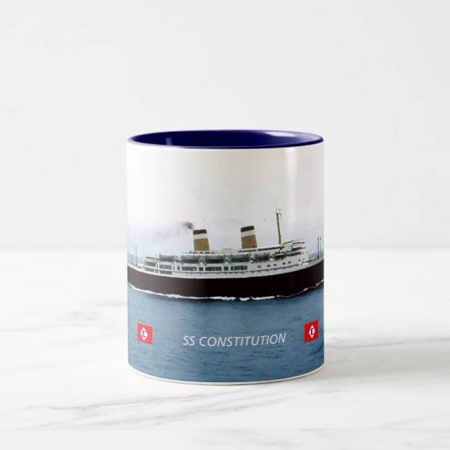 SS Constitution Two-Tone Coffee Mug (Center)