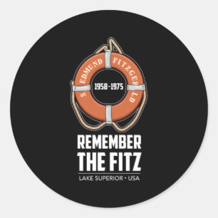 Ss Edmund Fitzgerald Lake Superior Iron Ore Classic Round Sticker