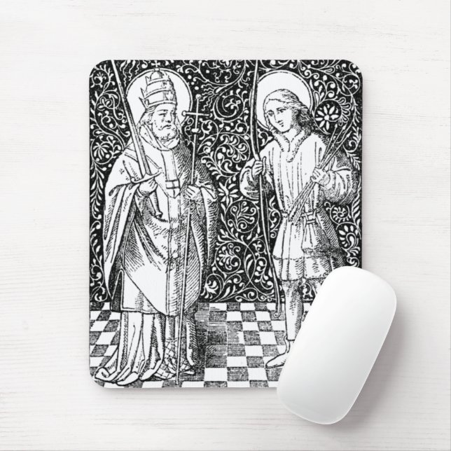 SS. Fabian & Sebastian (BG 01) Mouse Mat (With Mouse)