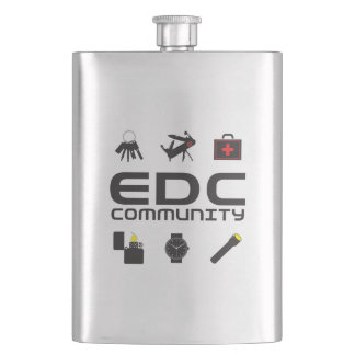 SS Flask - EDCC logo in black w/colours