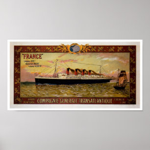 ss France of 1912 Poster