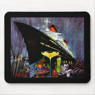 ss France with Champagne Mouse Mat