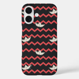 SS Georgie Boat Chevron Pattern iPhone 16 Case