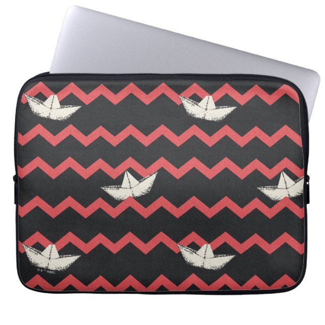 SS Georgie Boat Chevron Pattern Laptop Sleeve (Front)