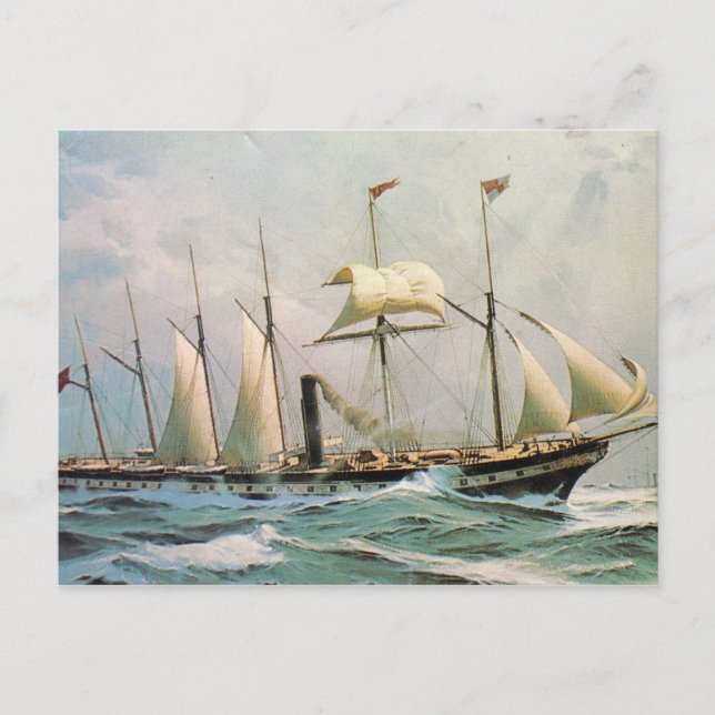 SS Great Britain at sea Postcard (Front)