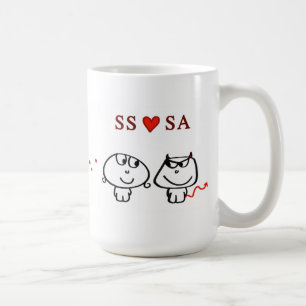 "SS heart SA" Coffee Mug