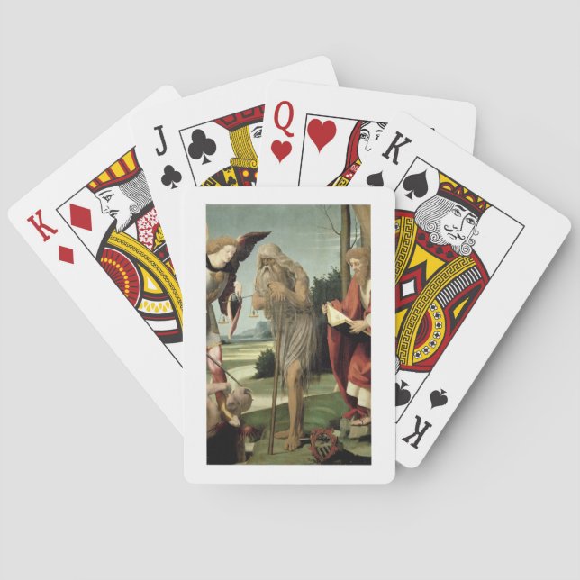 SS. Michael, Andrew and Onuphrius (oil on panel) Playing Cards (Back)