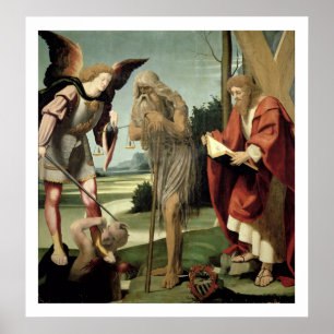 SS. Michael, Andrew and Onuphrius (oil on panel) Poster