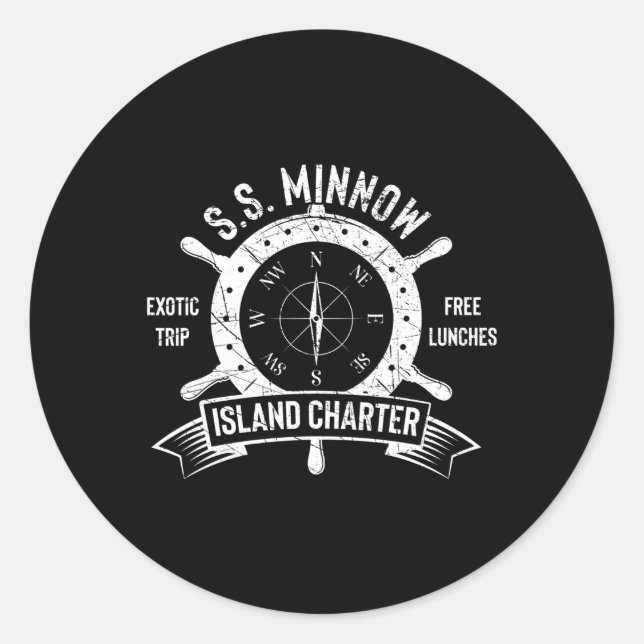 Ss Minnow Tour Classic Round Sticker (Front)