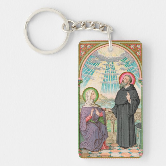 SS. Monica and Augustine at Ostia (SAU 047) Key Ring (Front)