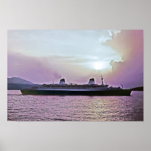 SS Norway ex SS France Poster