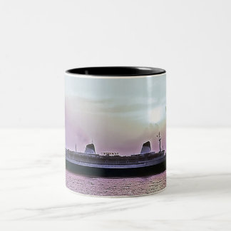 SS Norway ex SS France Two-Tone Coffee Mug