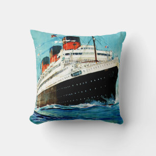 ss Paris ~ French Line Cushion
