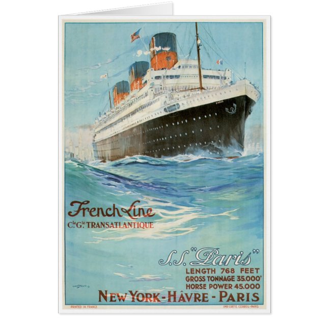 ss Paris - The French Line (Front)