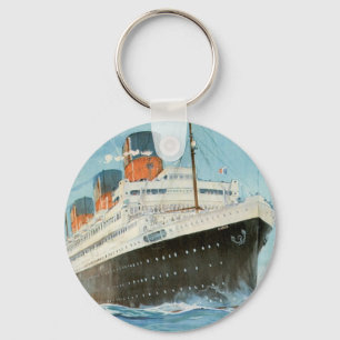ss Paris - The French Line Key Ring