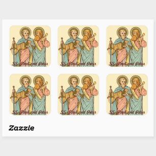 SS. Paul and Peter, Apostles (RLS 13 & 14) Square Sticker