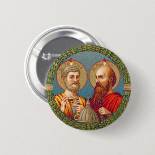 SS. Peter and Paul, Apostles (JMAS 01) 6 Cm Round Badge