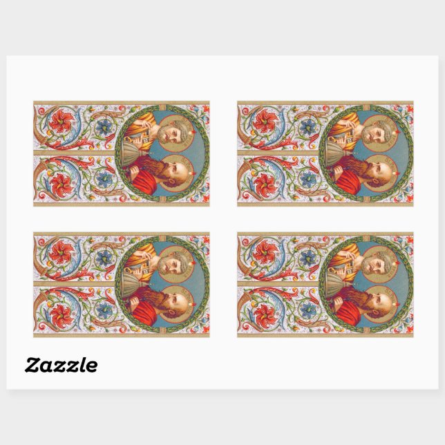 SS. Peter and Paul, Apostles (JMAS 01) Rectangular Sticker (Sheet)