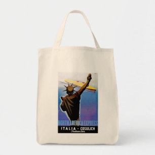 ss Rex passing Statue of Liberty Tote Bag
