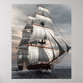 SS Savannah Poster