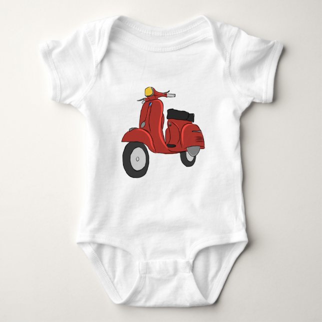 SS Scooter Baby Bodysuit (Front)