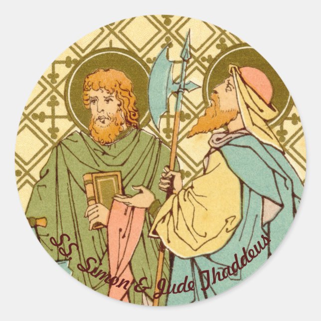 SS. Simon and Jude Thaddeus (RLS 16) Classic Round Sticker (Front)