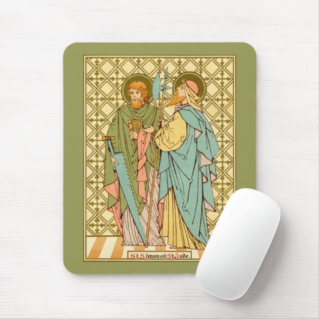 SS. Simon & Jude Thaddeus  (RLS 16) (Style 1) Mouse Mat (With Mouse)