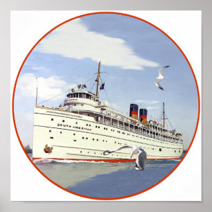 SS South American Poster