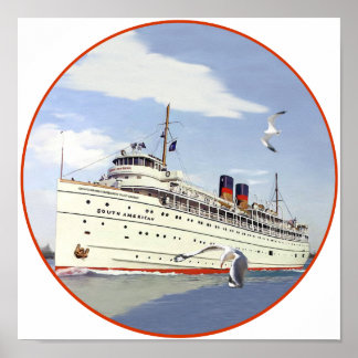 SS South American Poster