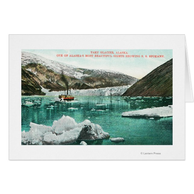 SS Spokane Steamer Passing by Glacier (Front Horizontal)