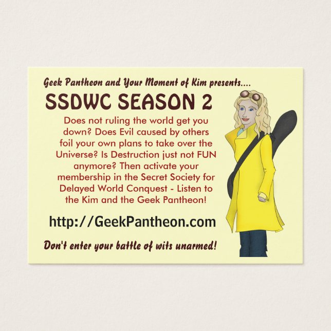 SSDWC SEASON 2 CARD (Front)