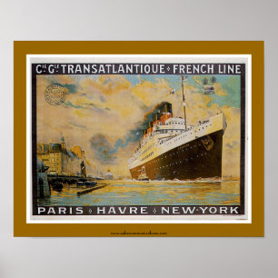 ssFrance (1912) French Line Poster