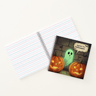 Sshhh its ! Halloween Men's Shirt Notebook