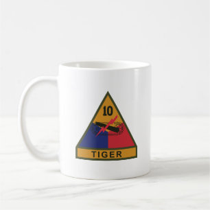 SSI - 10th Armoured Division w Name Tape Coffee Mug