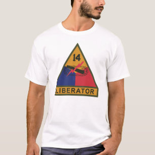 SSI - 14th Armoured Division w Name Tape T-Shirt