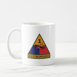 SSI - 1st Armoured Division w Name Tape Coffee Mug