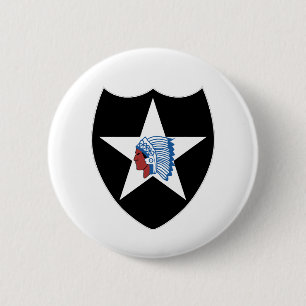 SSI - 2nd Infantry Division wo Txt 6 Cm Round Badge