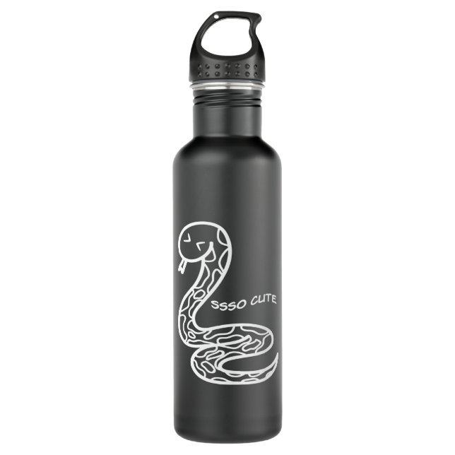 Ssso Cute Snake Snake Reptile Terrarium 710 Ml Water Bottle (Front)