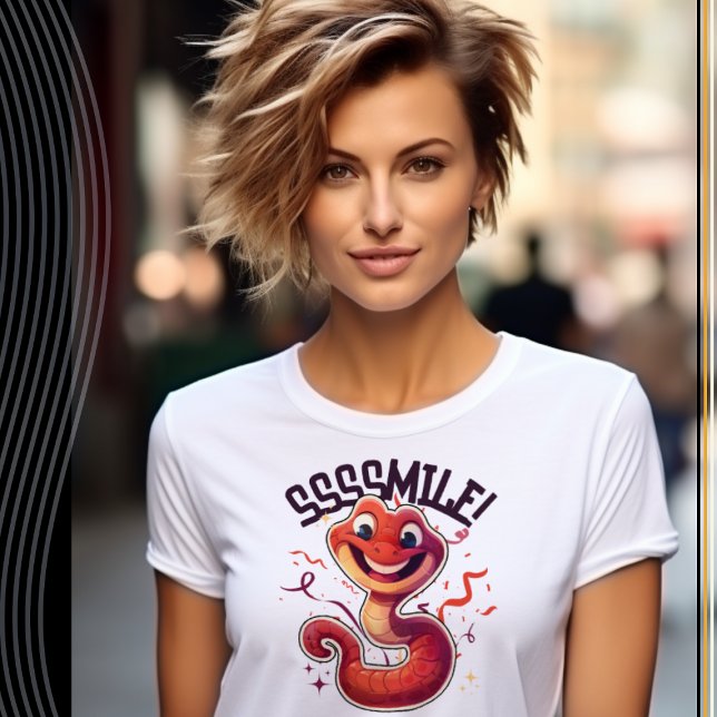 Ssssmile! Funny Snake T-Shirt (Creator Uploaded)