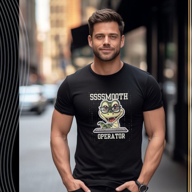 Ssssmooth Operator Funny Snake T-Shirt (Creator Uploaded)