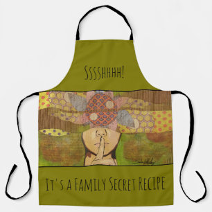 Ssssshhhhh All-Over Print Apron
