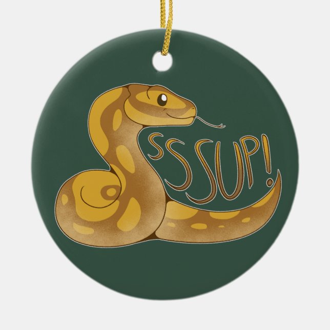 SSSup! Ceramic Tree Decoration (Front)