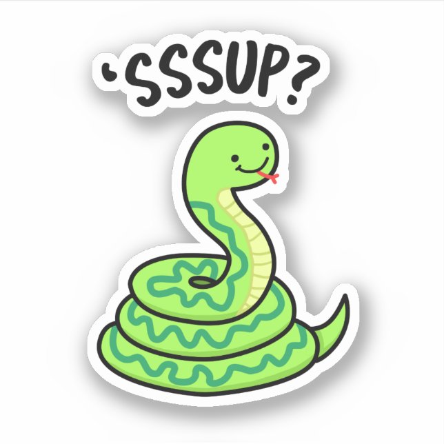 Sssup Funny Hissing Snake Pun  (Front)