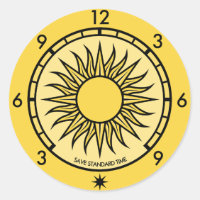 SST Logo Round Sticker With Text