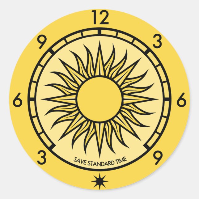 SST Logo Round Sticker With Text (Front)