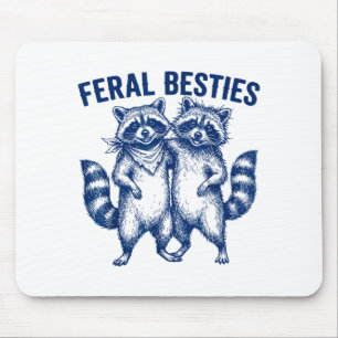 Ssum Feral Ies Matching Friend Twinning Funny Bff  Mouse Mat