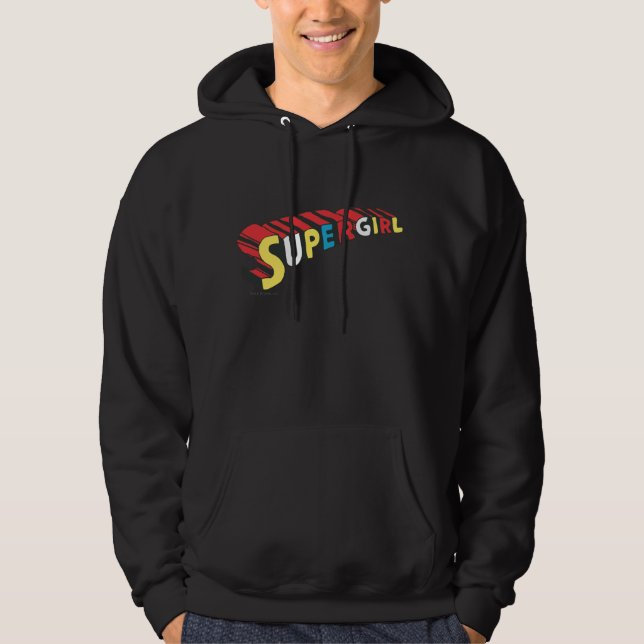 SSupergirl Colourful  Logo Hoodie (Front)