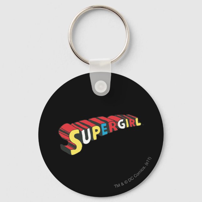 SSupergirl Colourful  Logo Key Ring (Front)